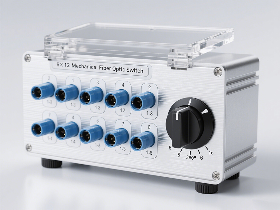 廣西科毅手動機(jī)械式光開關(guān)旋鈕式切換操作界面
