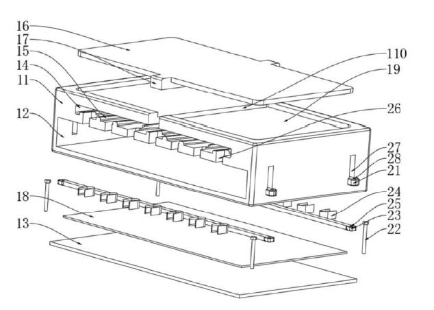 磁光開關(guān)混合器件爆炸圖限位結(jié)構(gòu)細(xì)節(jié)科毅光通信  - 廣西科毅光通信
