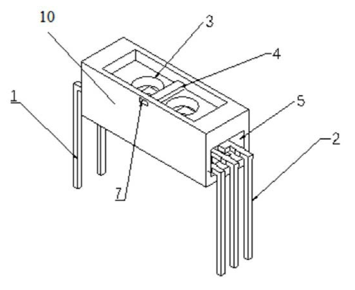 反射式光電開關(guān)主體示意圖 - 廣西科毅光通信 反射式光電開關(guān)主體示意圖 - 廣西科毅光通信