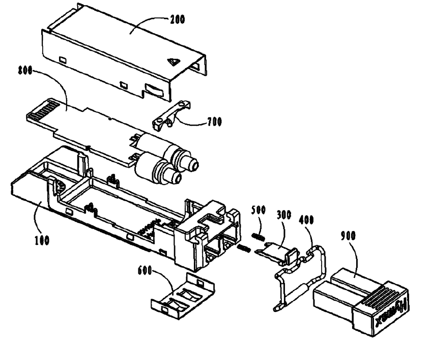 SFP光模塊結(jié)構(gòu)示意圖 - 廣西科毅光通信