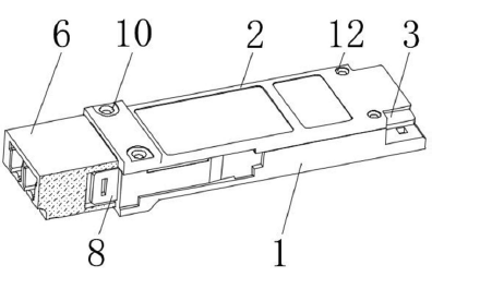 內(nèi)嵌式光模塊立體剖面結(jié)構(gòu) | 展示內(nèi)部光器件、電路板及連接關(guān)系 - 廣西科毅光通信
