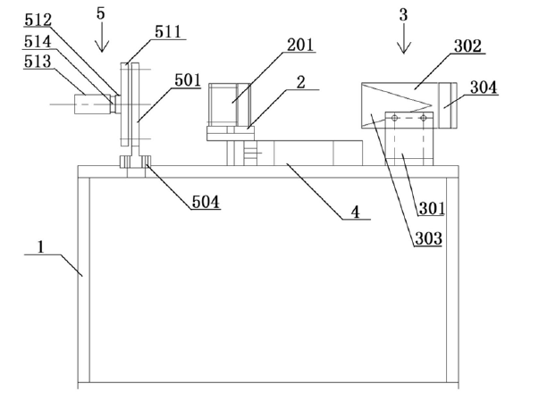 二氧化碳激光與可見(jiàn)光切換機(jī)械開(kāi)關(guān)整體結(jié)構(gòu)主視圖 - 廣西科毅光通信