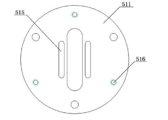 二氧化碳激光光開(kāi)關(guān)調(diào)節(jié)角度鏡座結(jié)構(gòu)主視圖